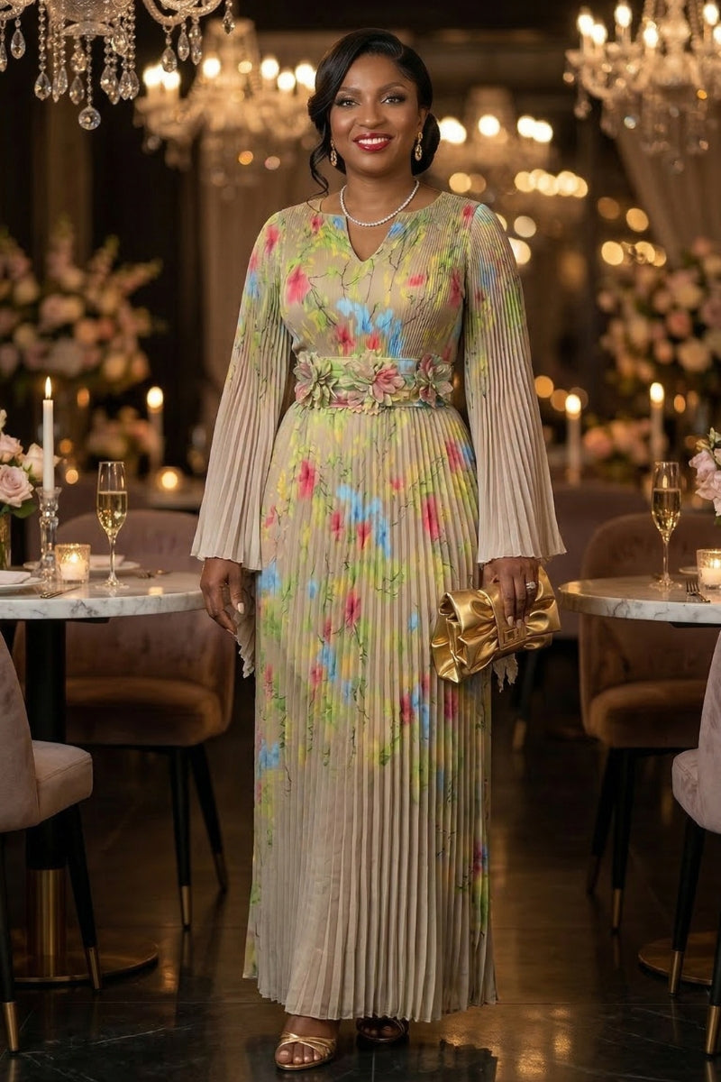 Aura Bloom Dress |Green