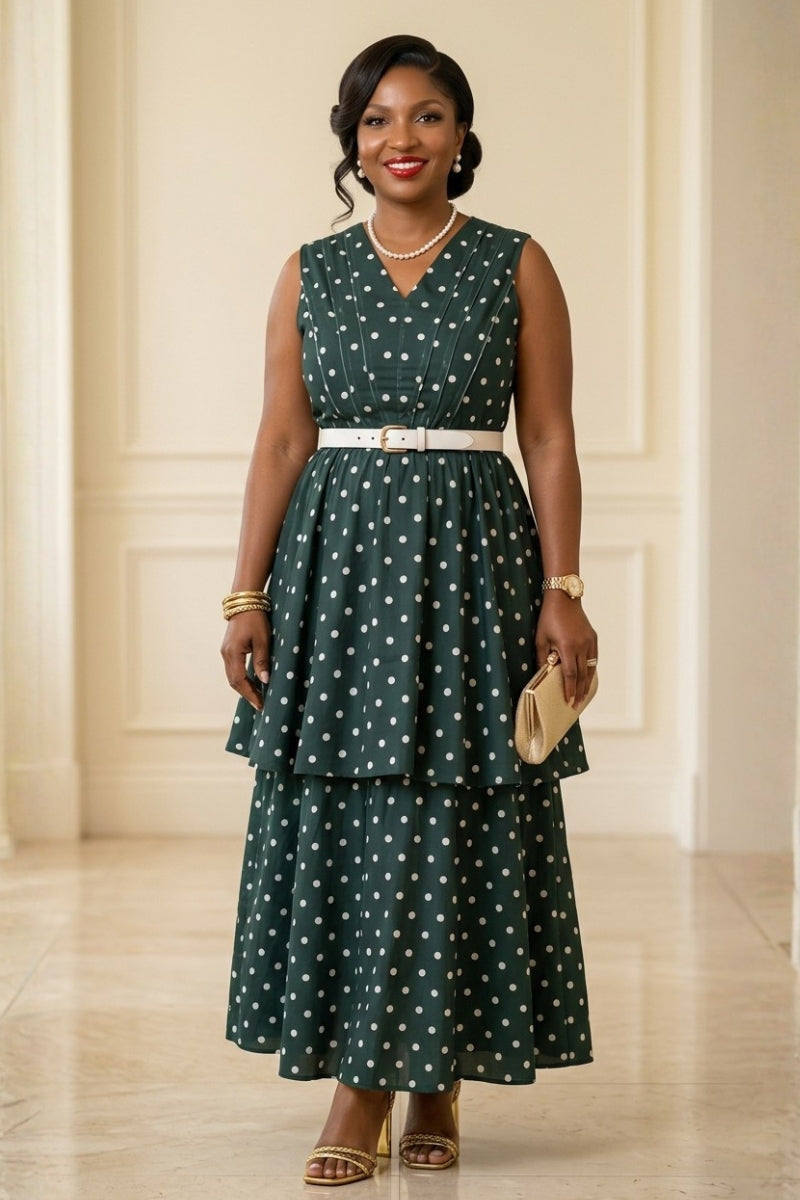 Velora Polka Dress