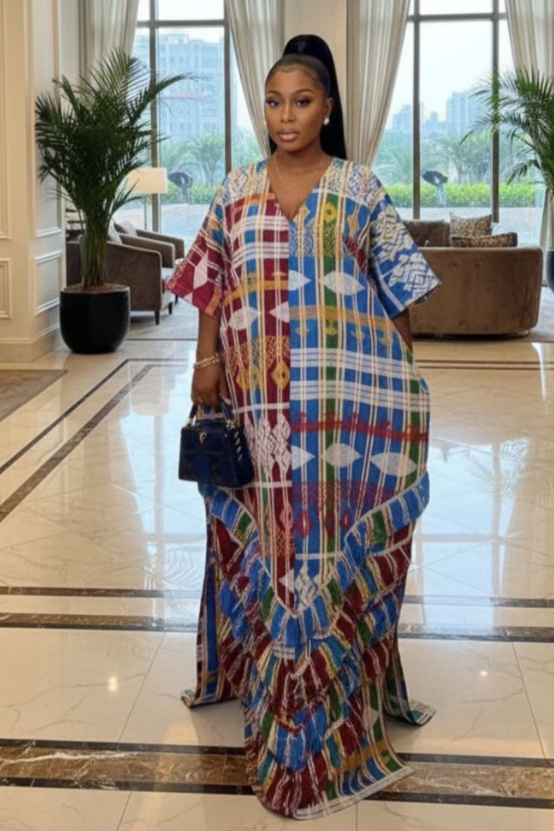 Arin Akwete Kaftan | Blue