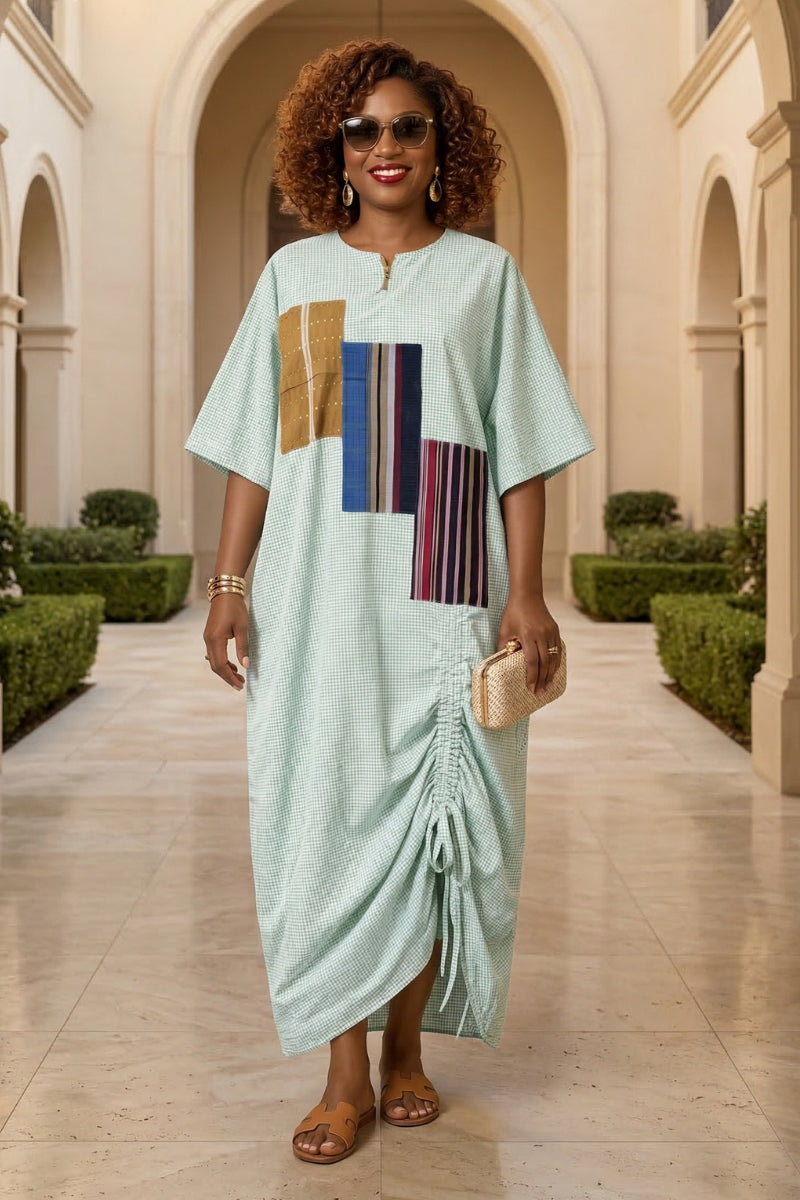 Lola Mosaic Kaftan | Green