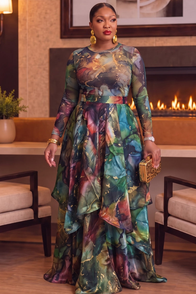 Arielle Cascade Skirt Set