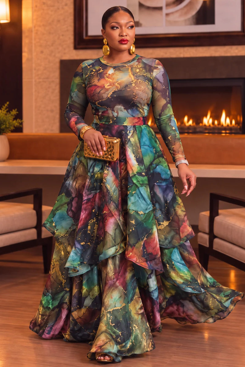 Arielle Cascade Skirt Set