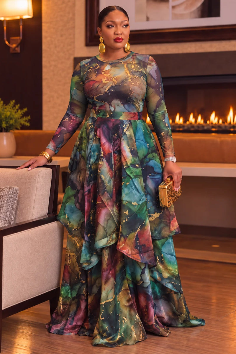 Arielle Cascade Skirt Set