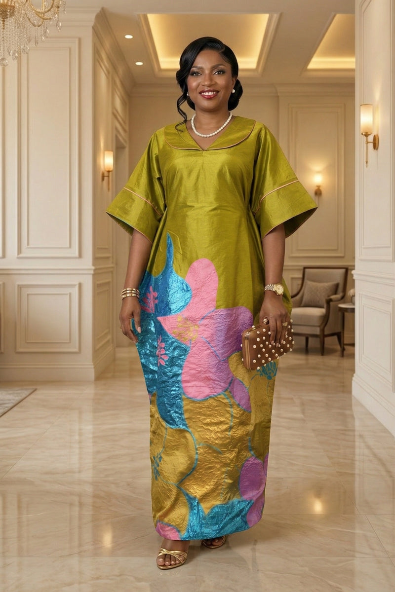 Orekelewa Luxe Boubou | Orange