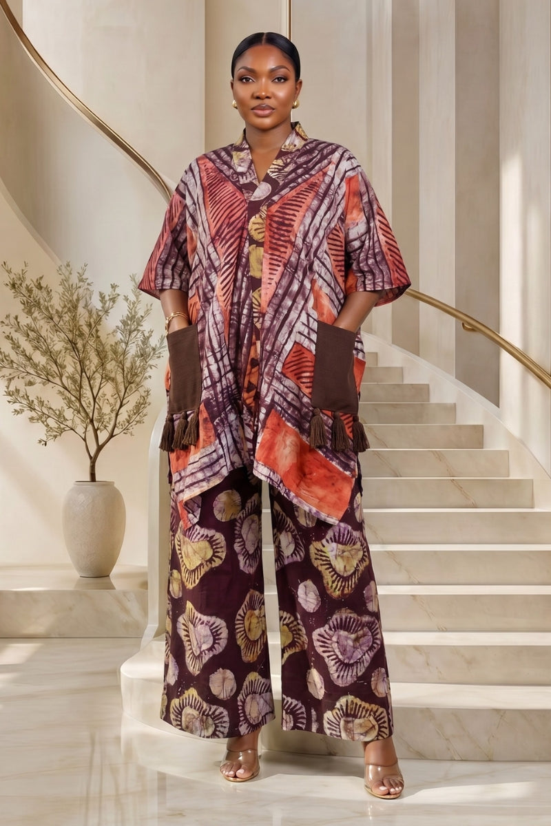 Teleola Tunic Set |Brown