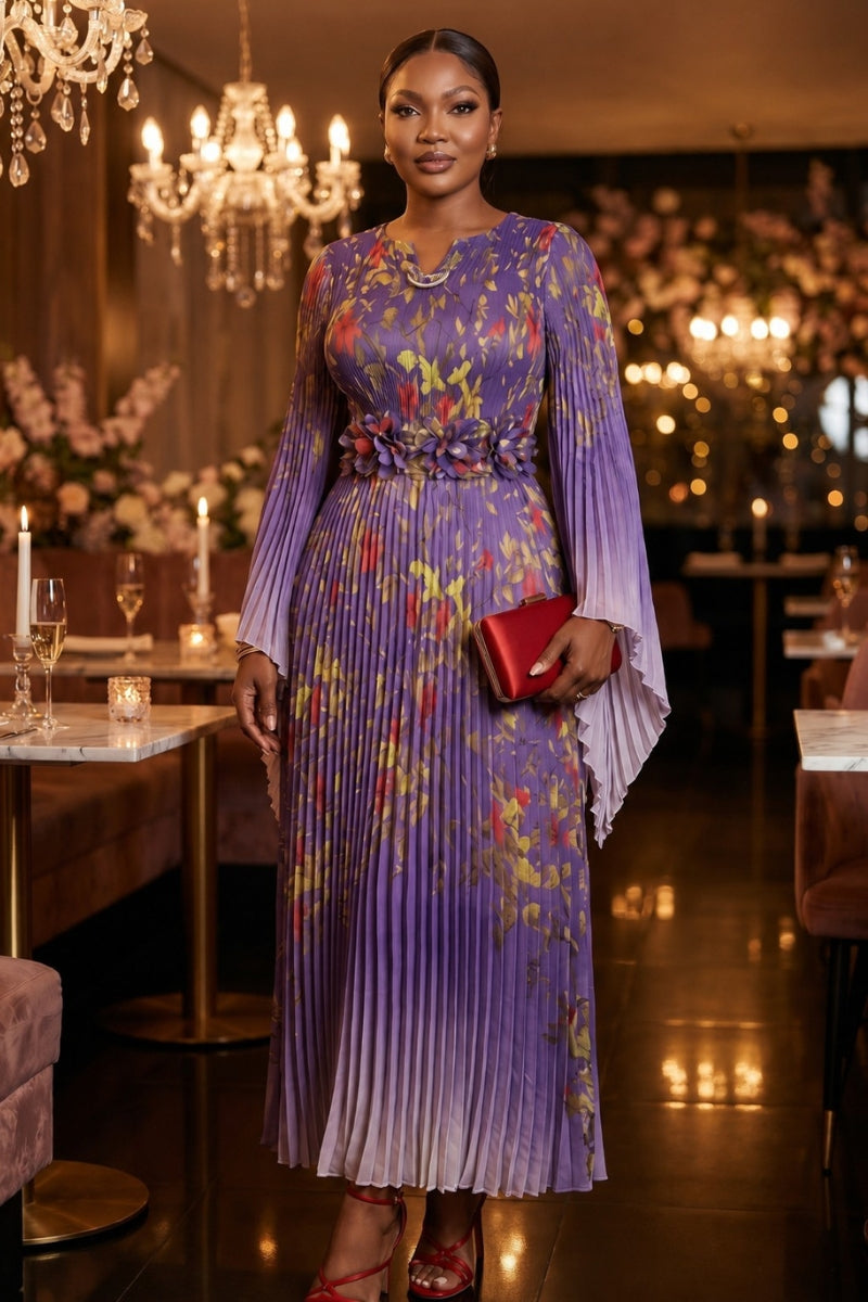 Aura Bloom Dress | Purple