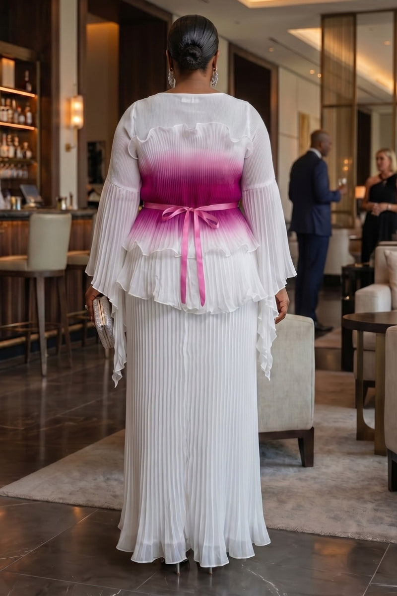 Lumière Ivory Dress | Pink