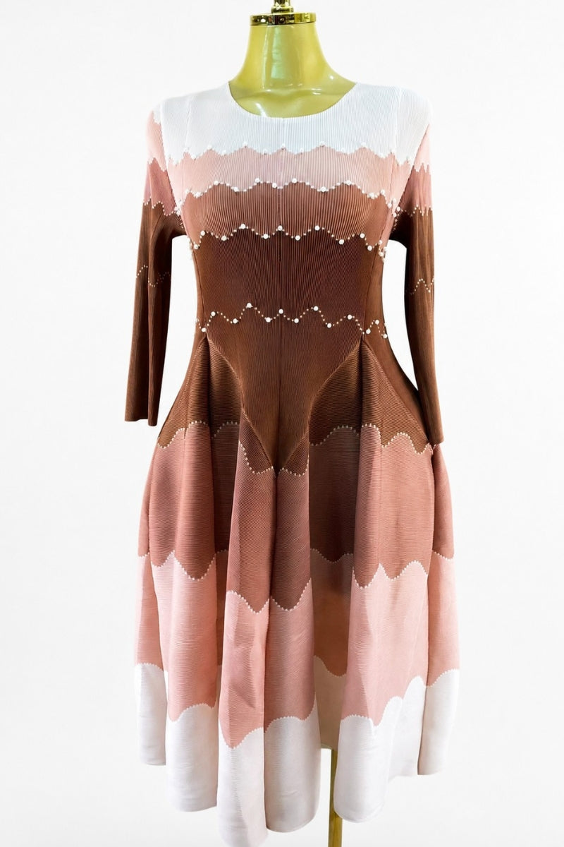 Maribelle Bounce Dress| Brown