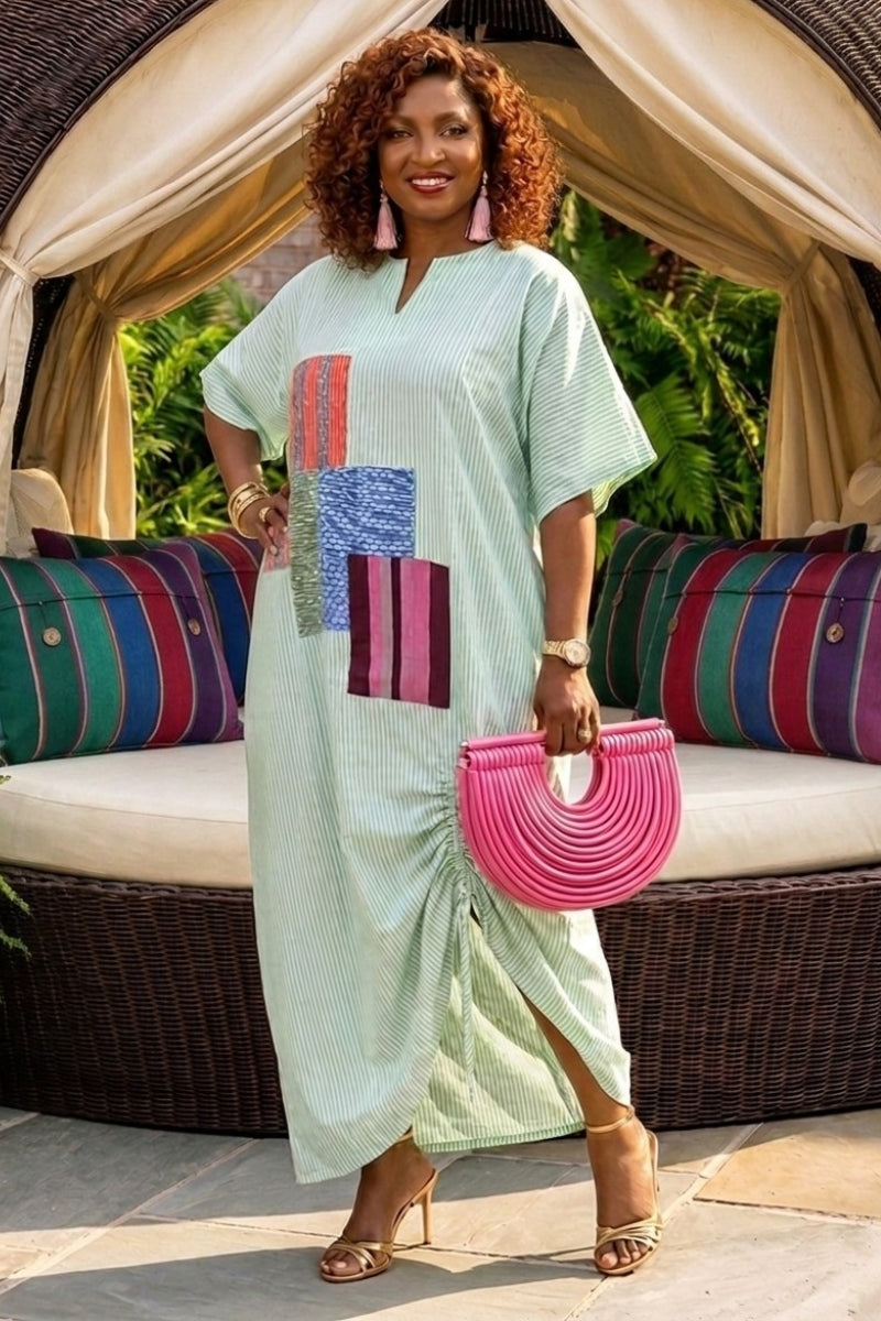 Lola Mosaic Kaftan | Yellow