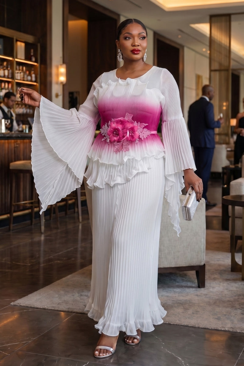 Lumière Ivory Dress | Pink