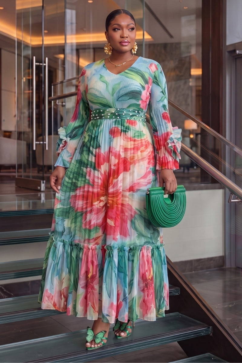 Lyselle Bloom Pleat Dress