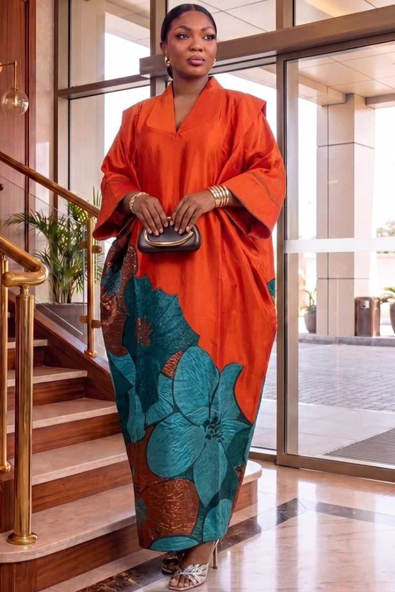Orekelewa Luxe Boubou | Orange