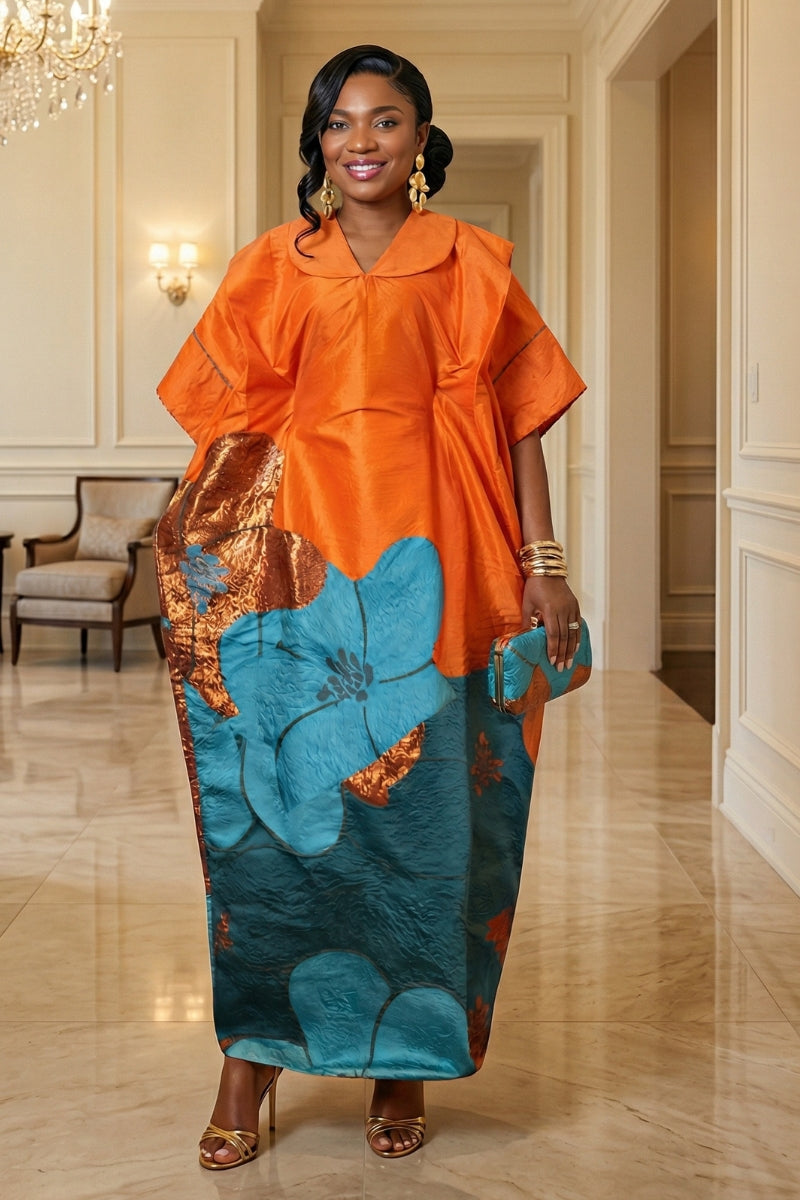 Orekelewa Luxe Boubou | Orange