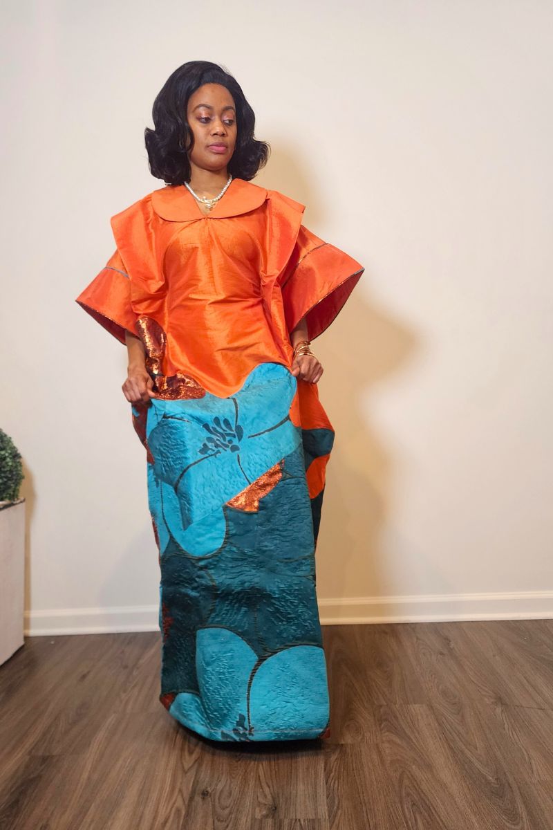 Orekelewa Luxe Boubou | Orange