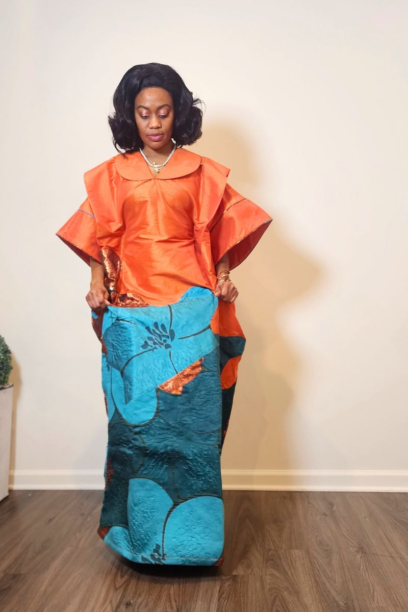 Orekelewa Luxe Boubou | Orange