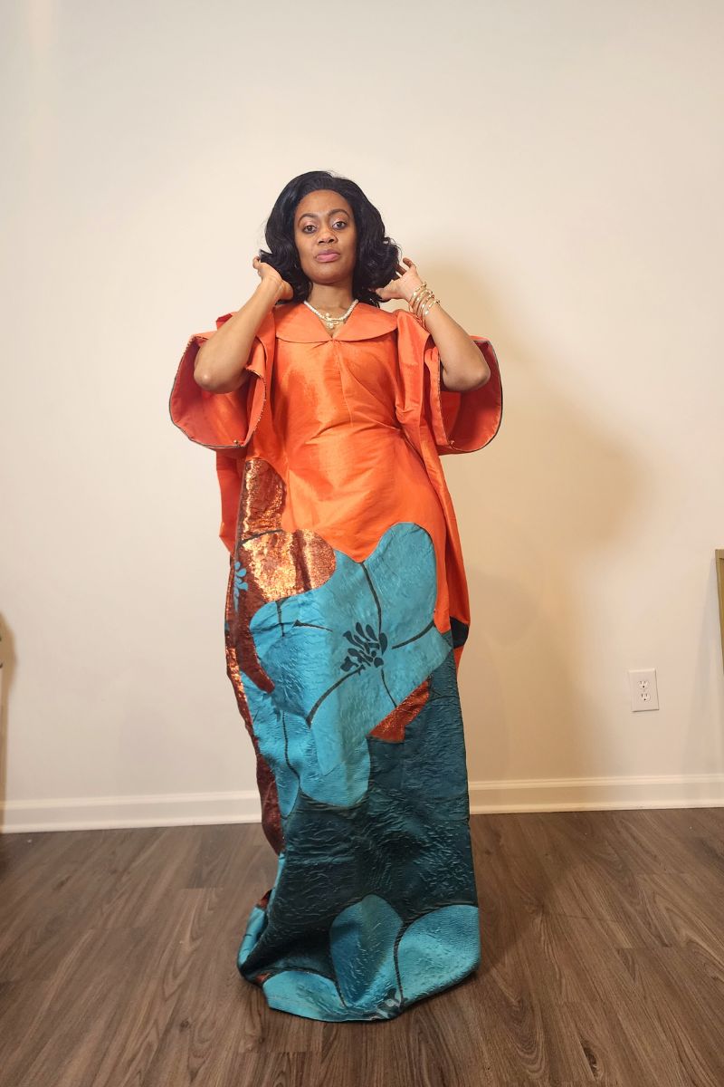 Orekelewa Luxe Boubou | Orange