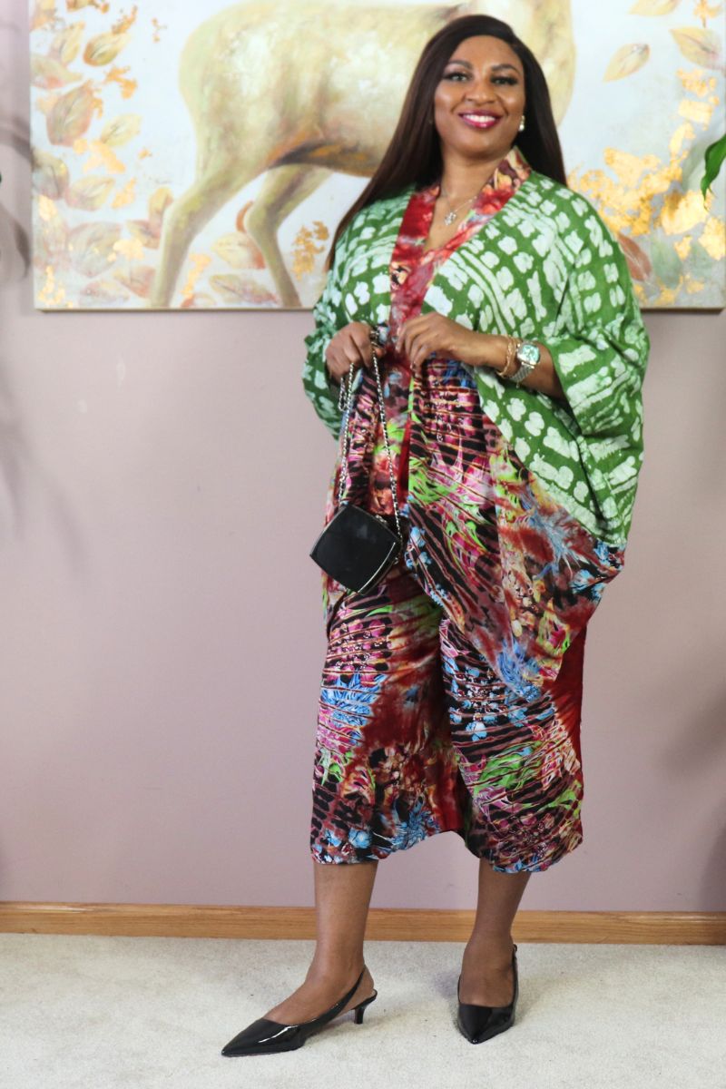 Dashiki 2-Piece Three-Quarter Set