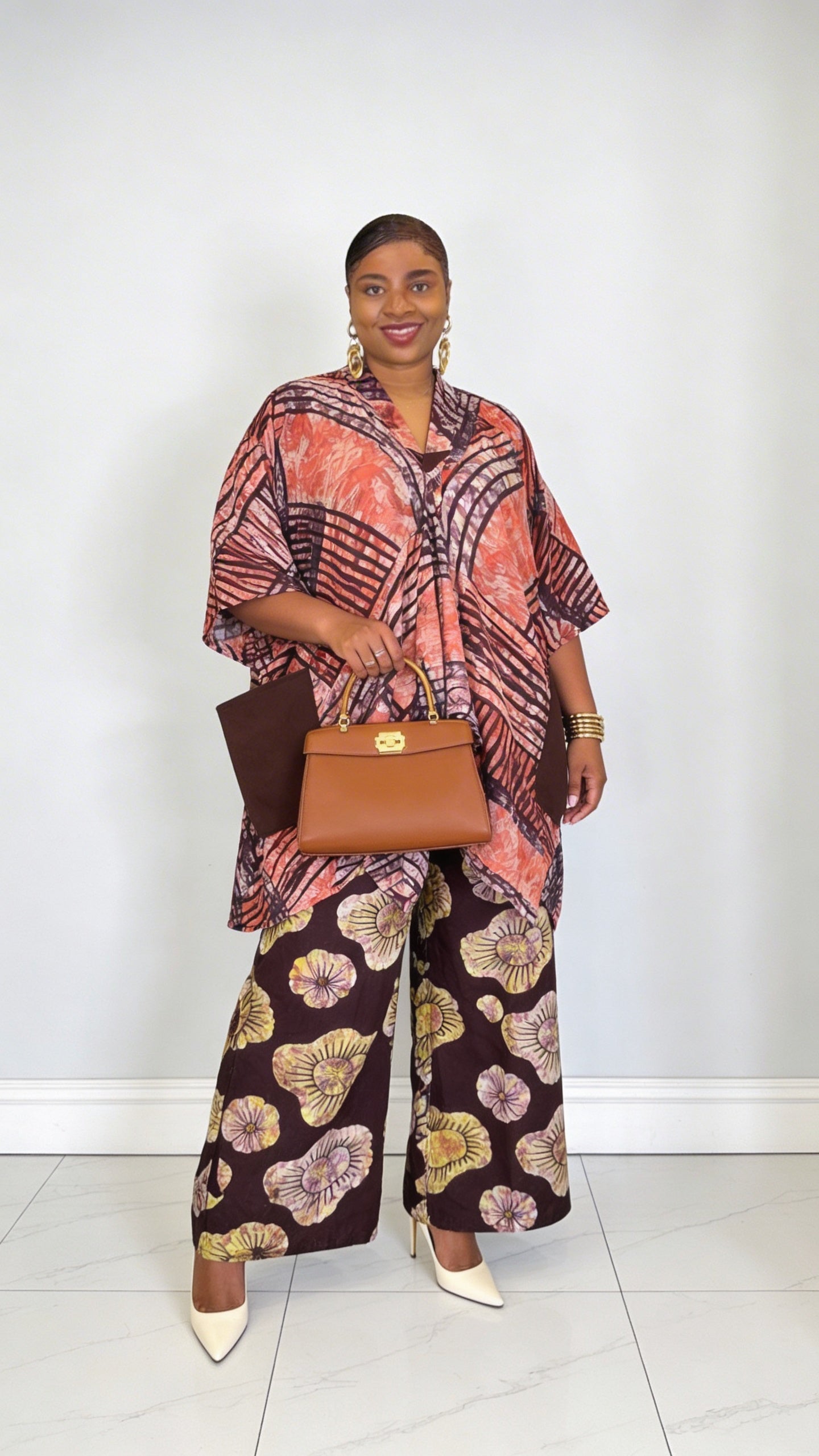 Teleola Tunic Set | Burgundy