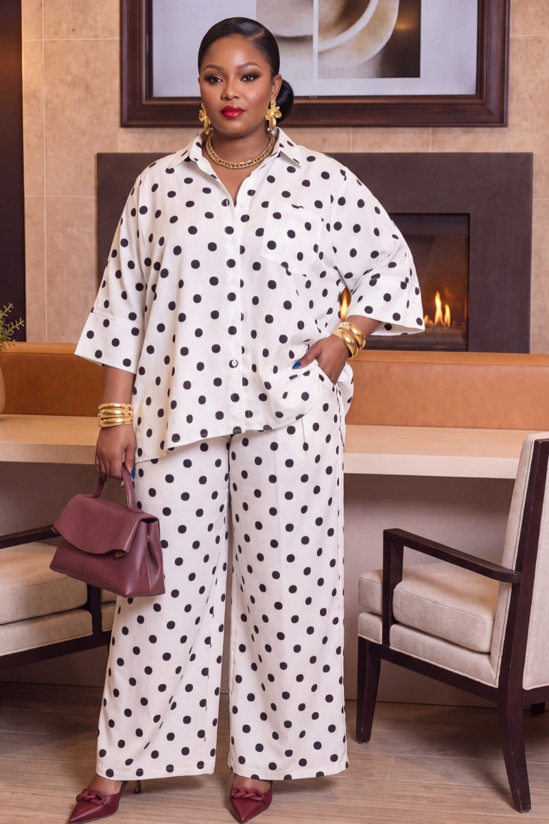 Monelle Polka Pant Set