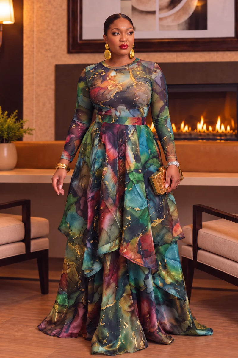 Arielle Cascade Skirt Set