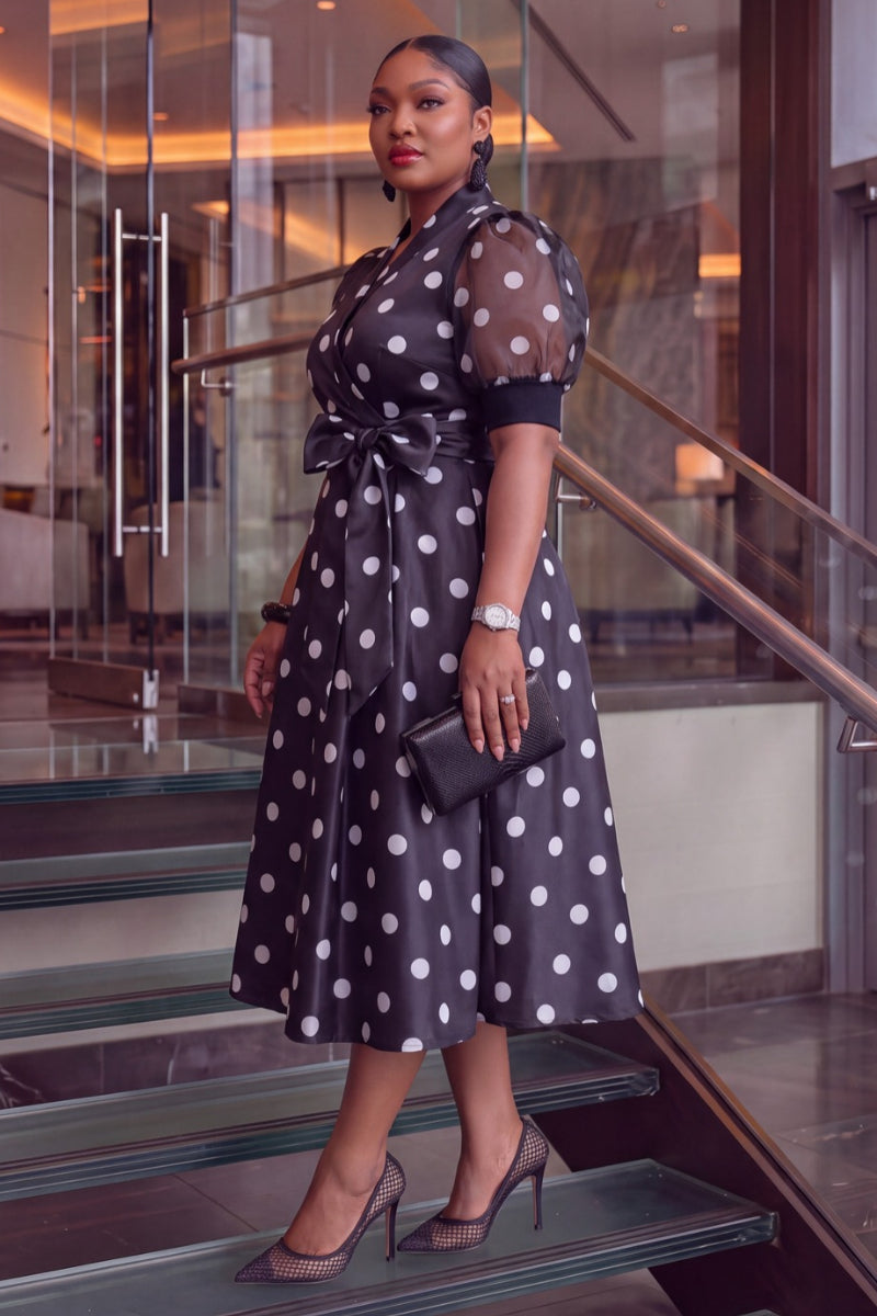 Bellara Polka Wrap Dress