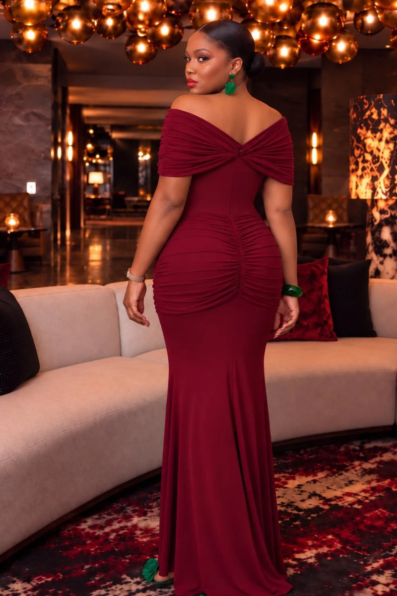 Valencia Sculpt Draped Dress