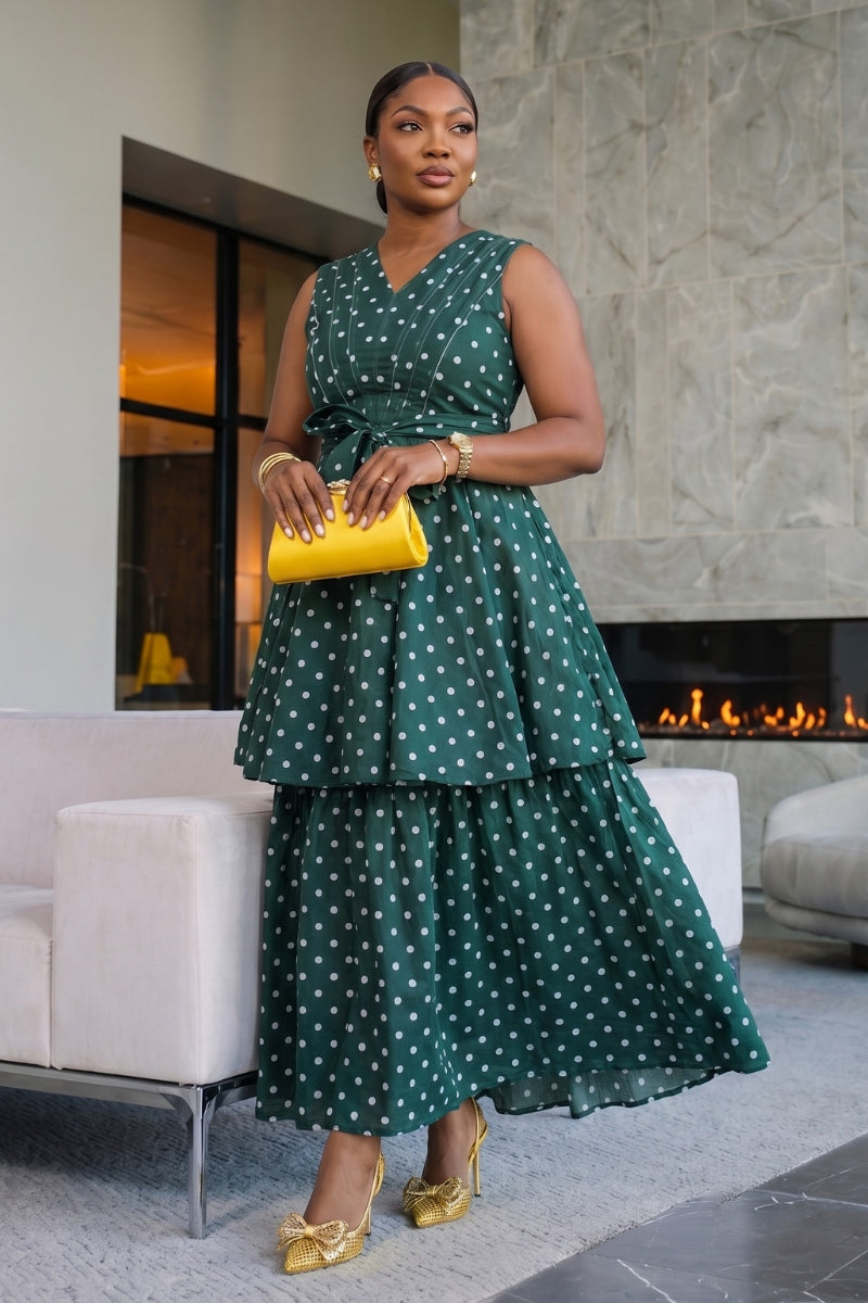 Velora Polka Dress