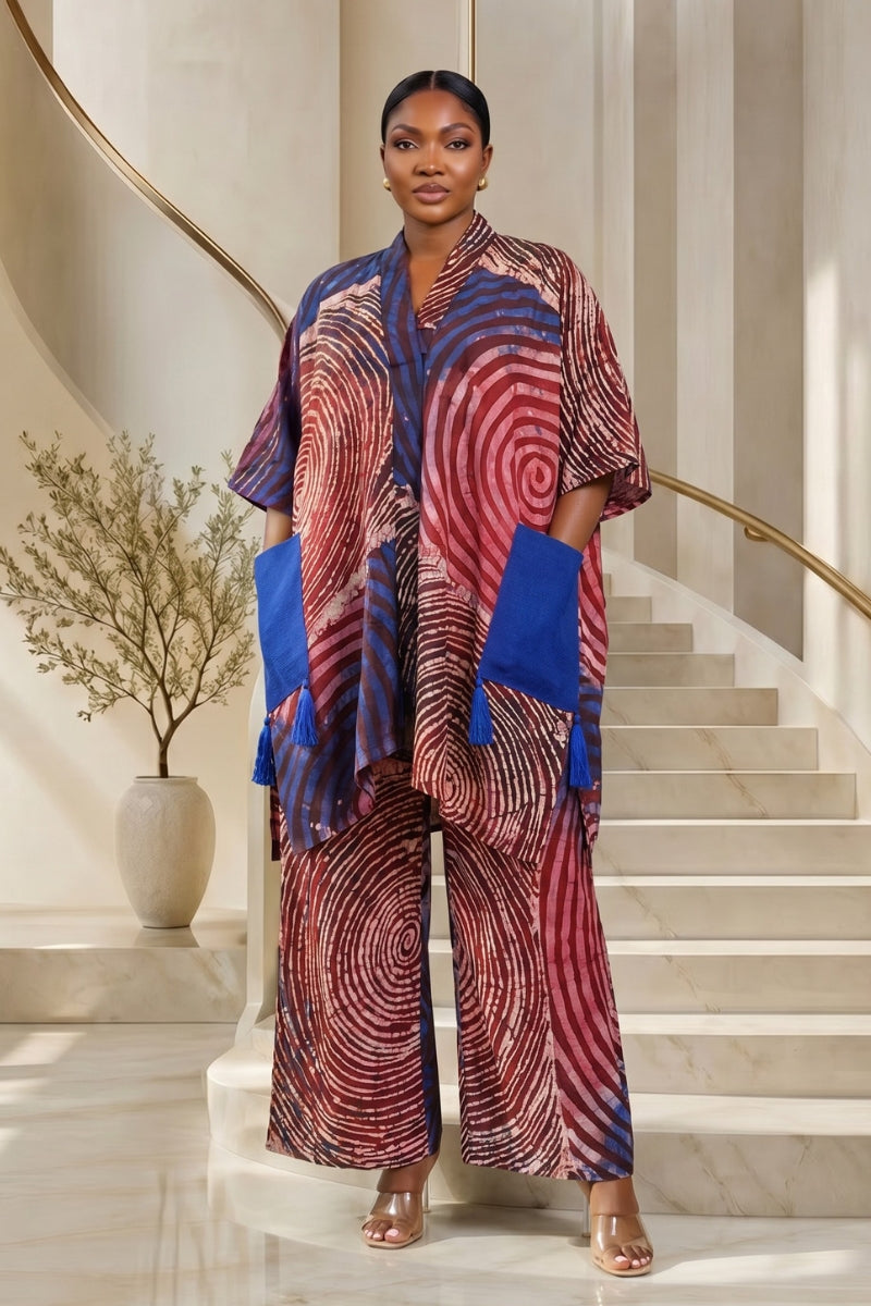 Teleola Tunic Set | Burgundy