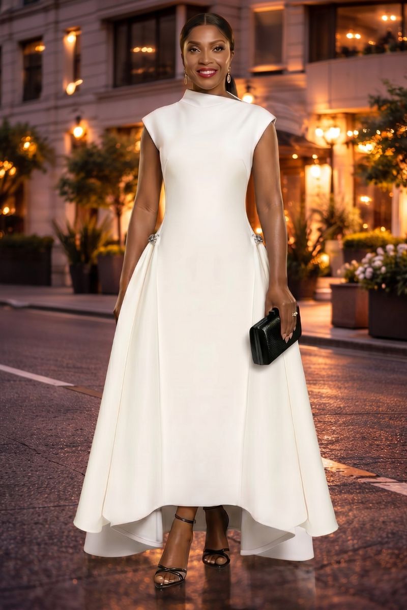 Essence Luxe Dress |White