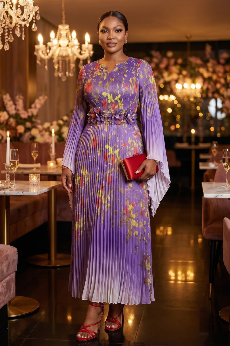 Aura Bloom Dress | Purple