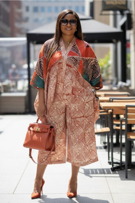 Dashiki 2-Piece Three-Quarter Set