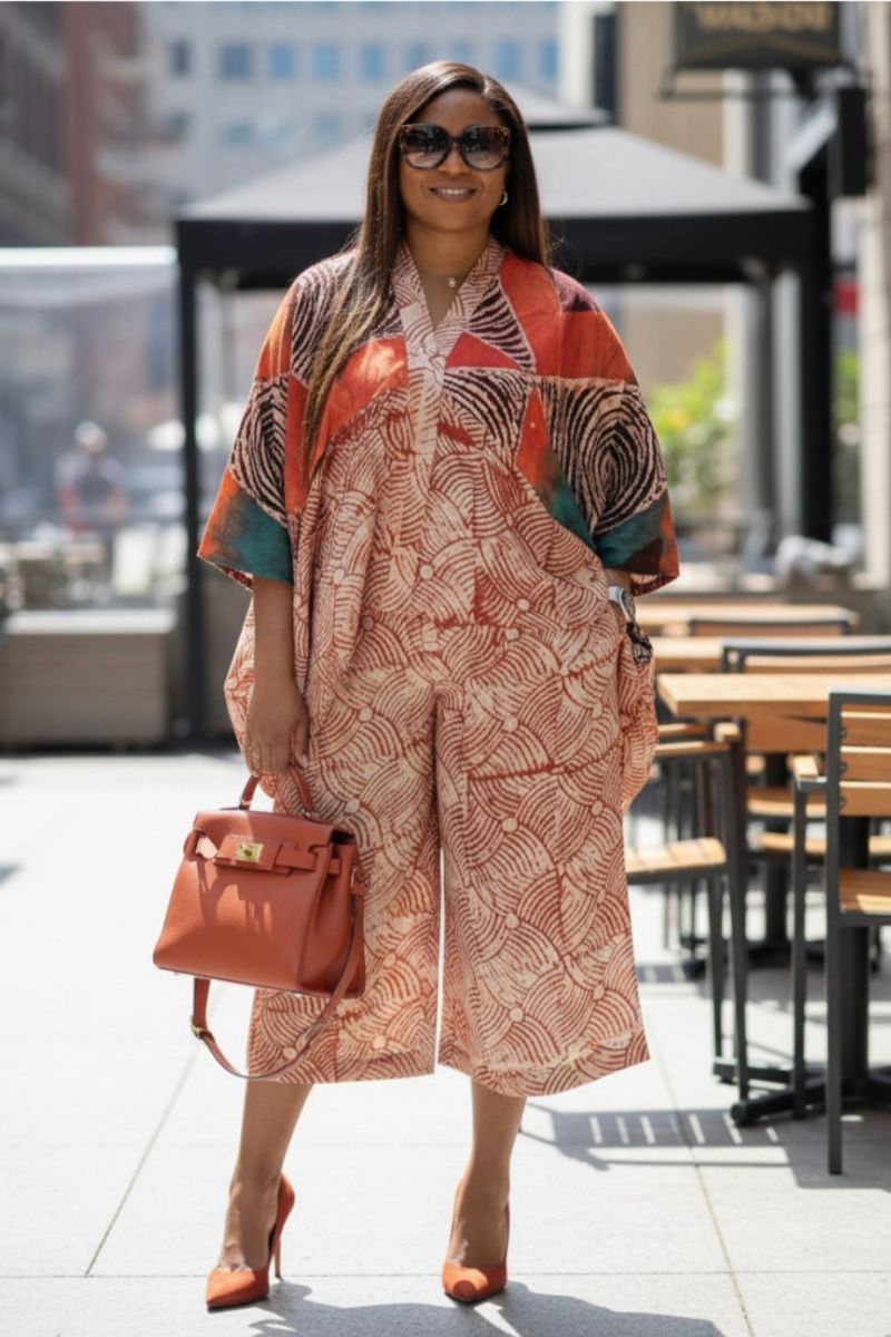 Dashiki 2-Piece Three-Quarter Set