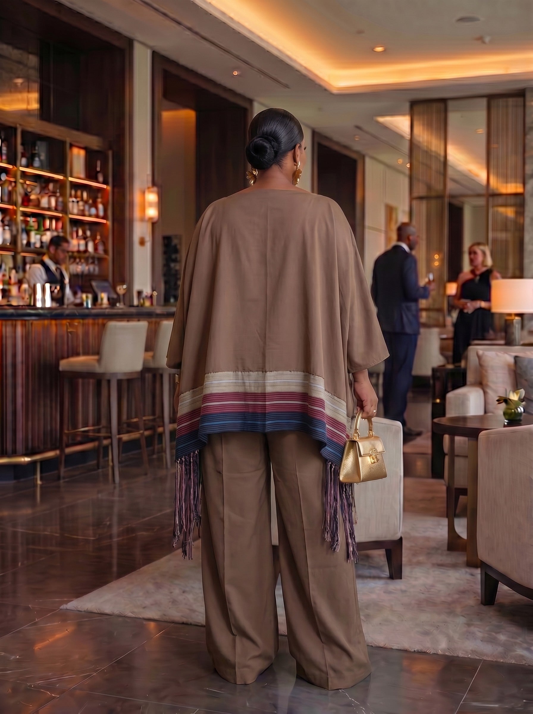 Ayanfe Luxe set | Taupe brown