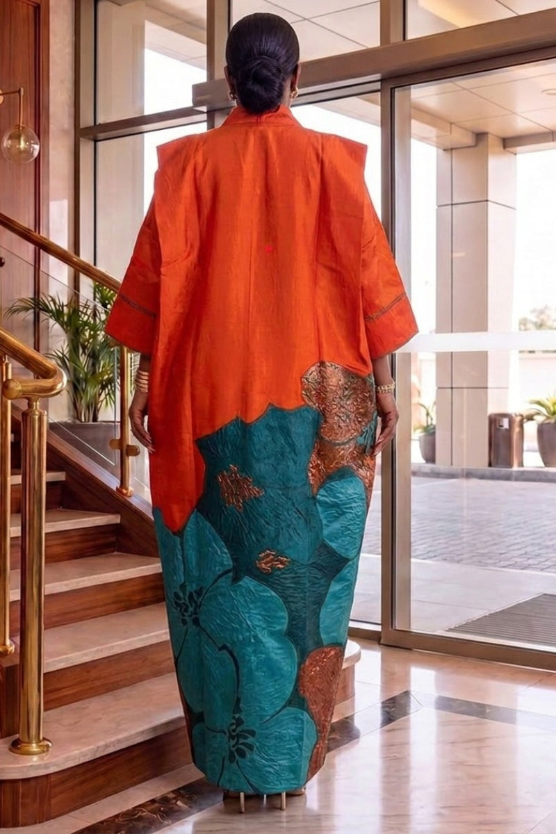Orekelewa Luxe Boubou | Orange