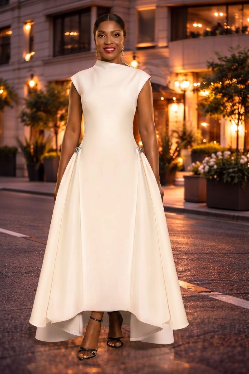 Essence Luxe Dress |White